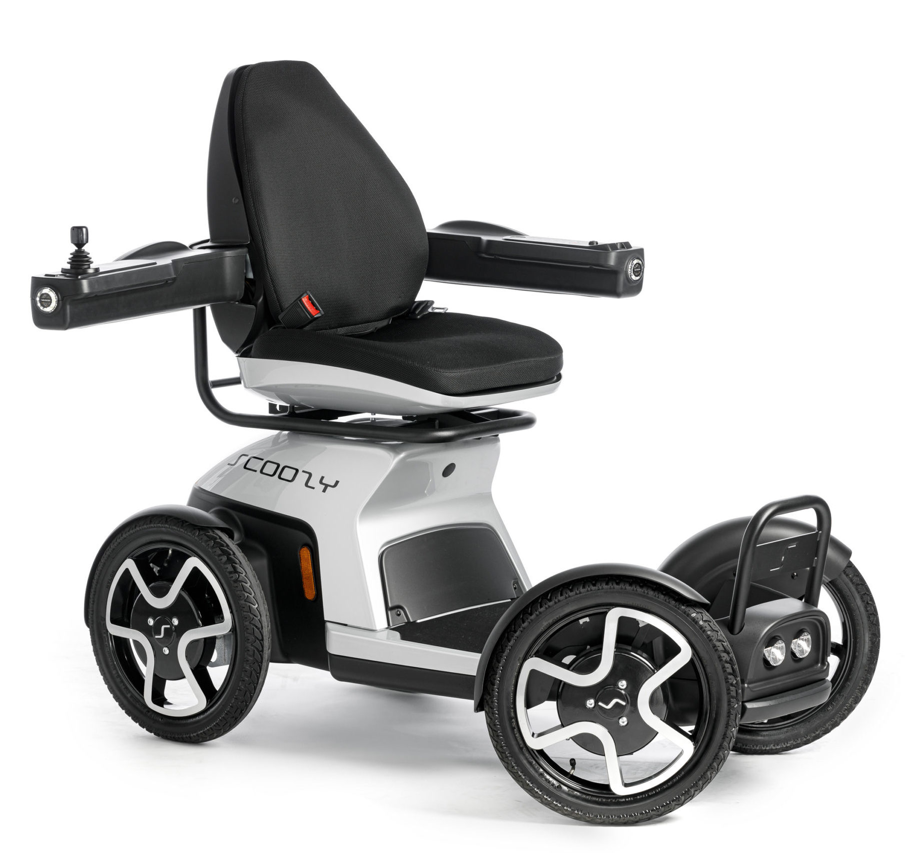 Scootmobiel met joystick instapsysteem